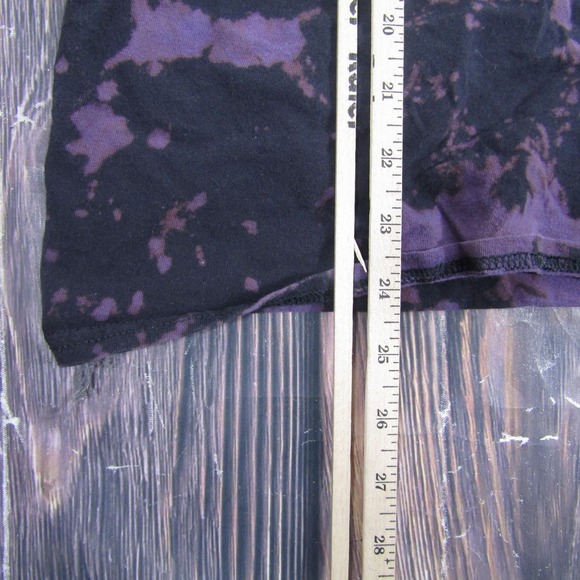 Chemistry Shirt Mens XL Black Purple Tie Dye Skeleton Butterfly Graphic Tee - Picture 5 of 5
